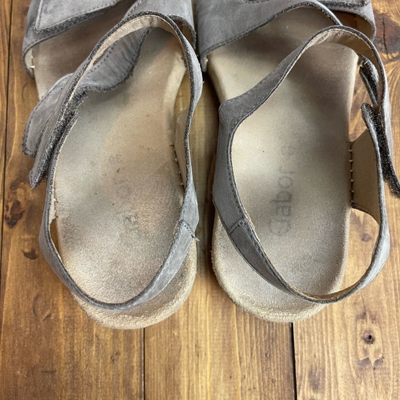Gabor taupe leather sandals size 38 - Picture 7 of 12